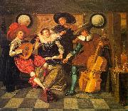 Dirck Hals Musicale oil painting artist